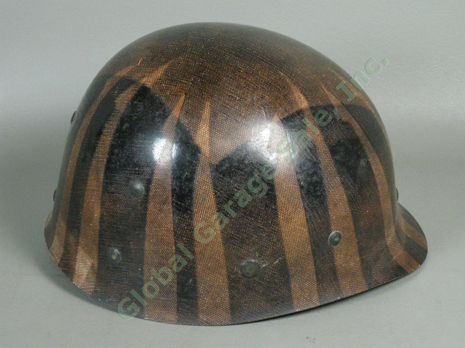 RARE Vtg WWII WW2 US Army Military M1 MSA 23 Unpainted Fiberglass Helmet Liner