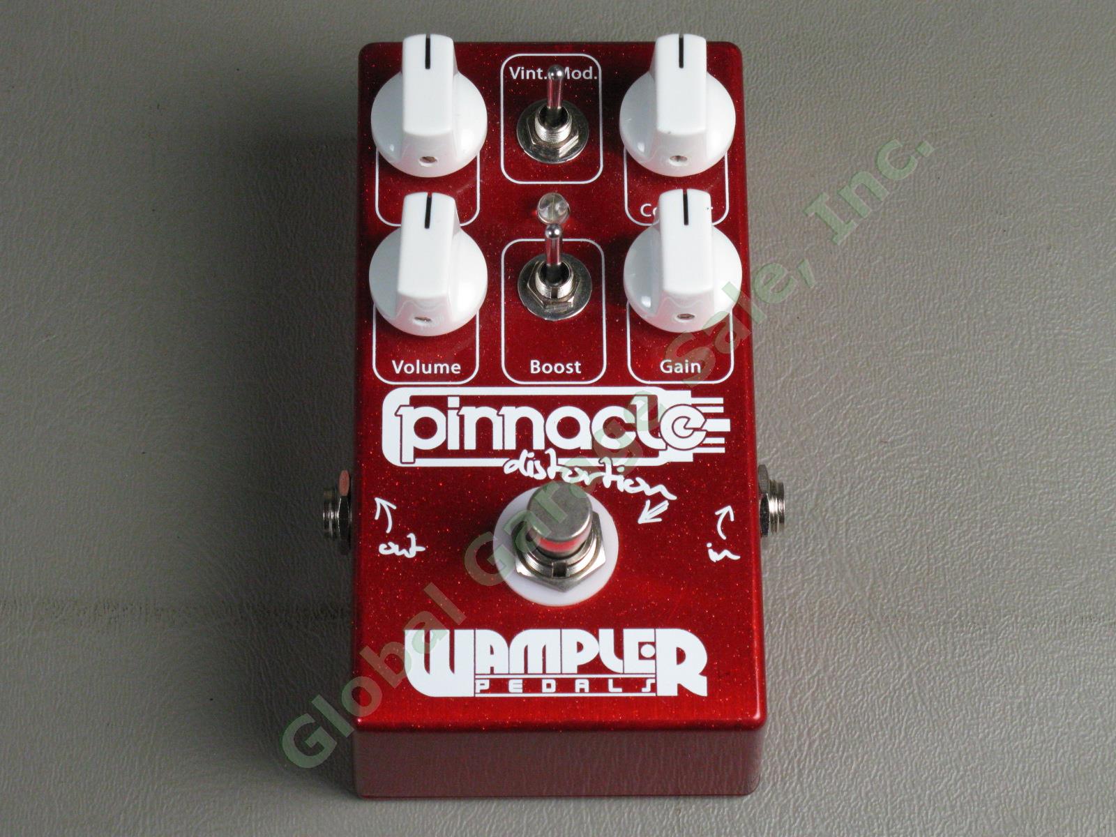 Wampler Pinnacle Distortion Guitar Effect Pedal EXC!!! + Power Supply +6" Cables 1