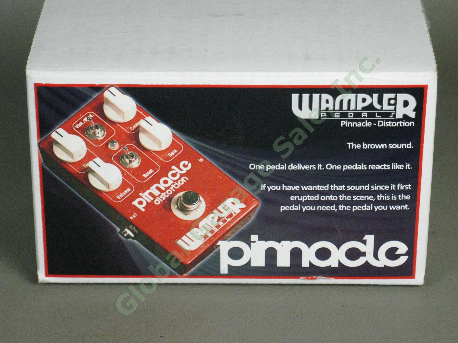 Wampler Pinnacle Distortion Guitar Effect Pedal EXC!!! + Power Supply +6" Cables 5
