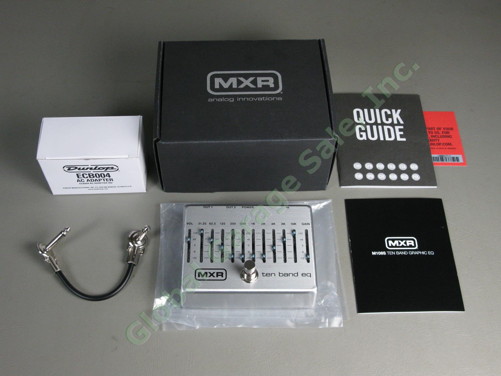 MXR M108S Ten Band Graphic EQ Guitar Pedal One Owner Near Mint! w/Box + 6" Cable
