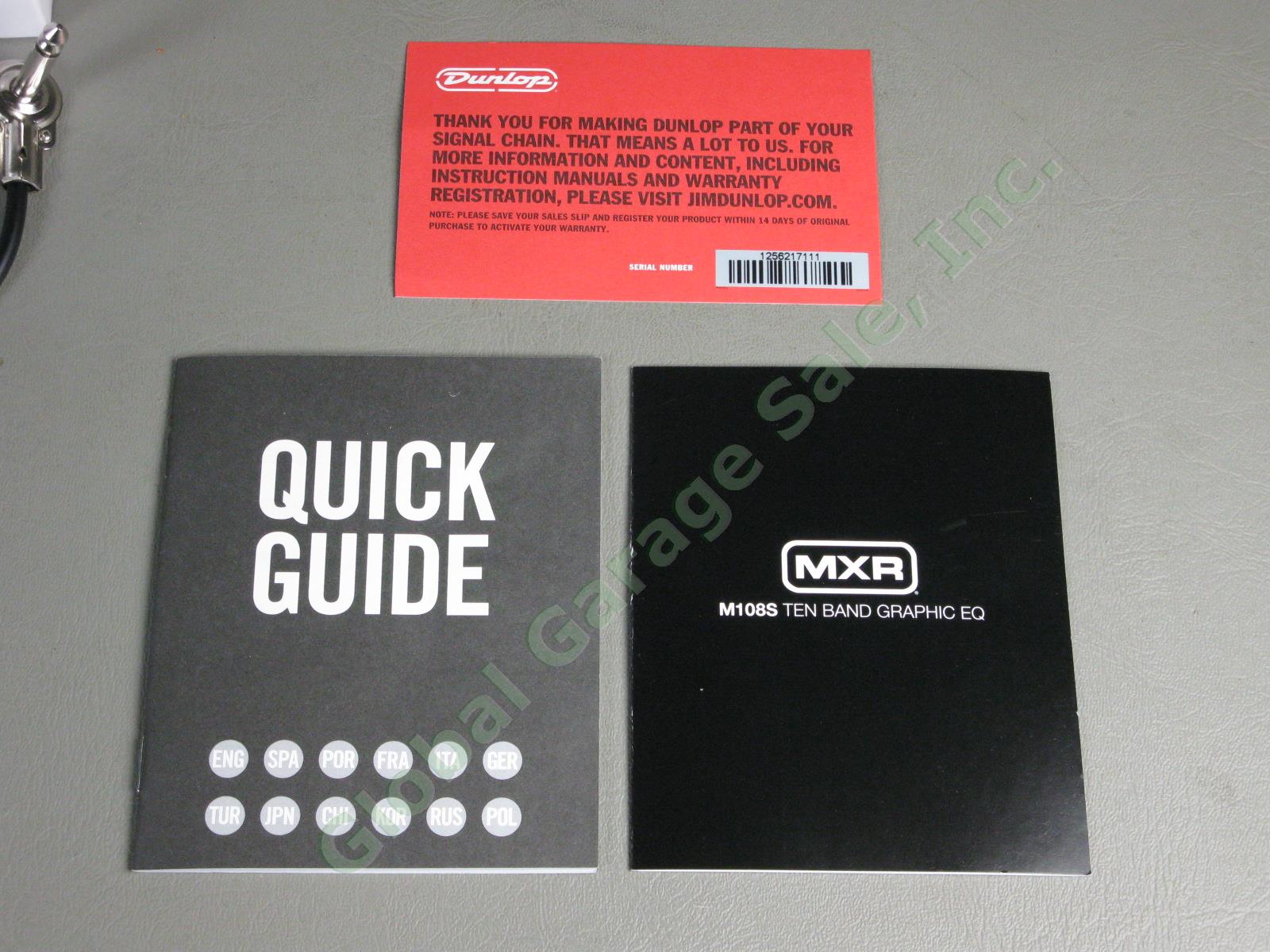 MXR M108S Ten Band Graphic EQ Guitar Pedal One Owner Near Mint! w/Box + 6" Cable 6