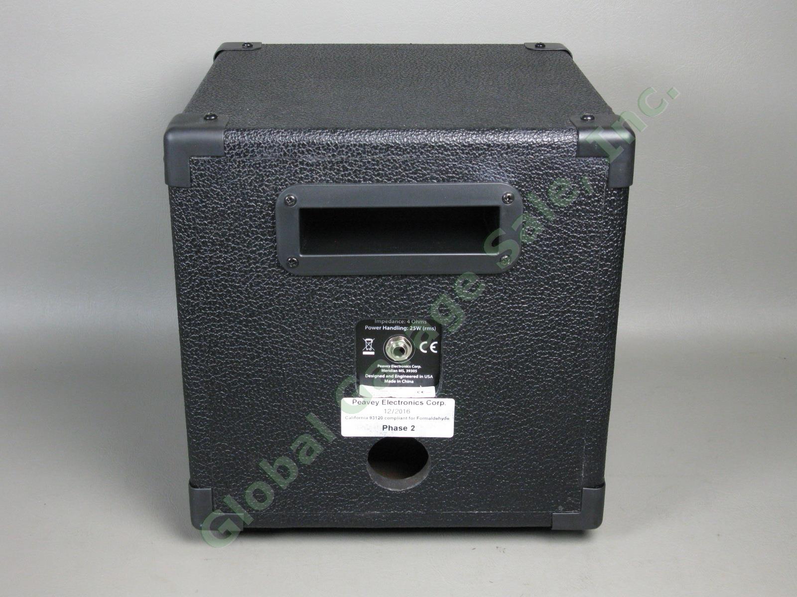 Peavey Piranha 6505 Speaker Cab Cabinet 1"x8" Mint Demo Model! w/Box +Cable 4