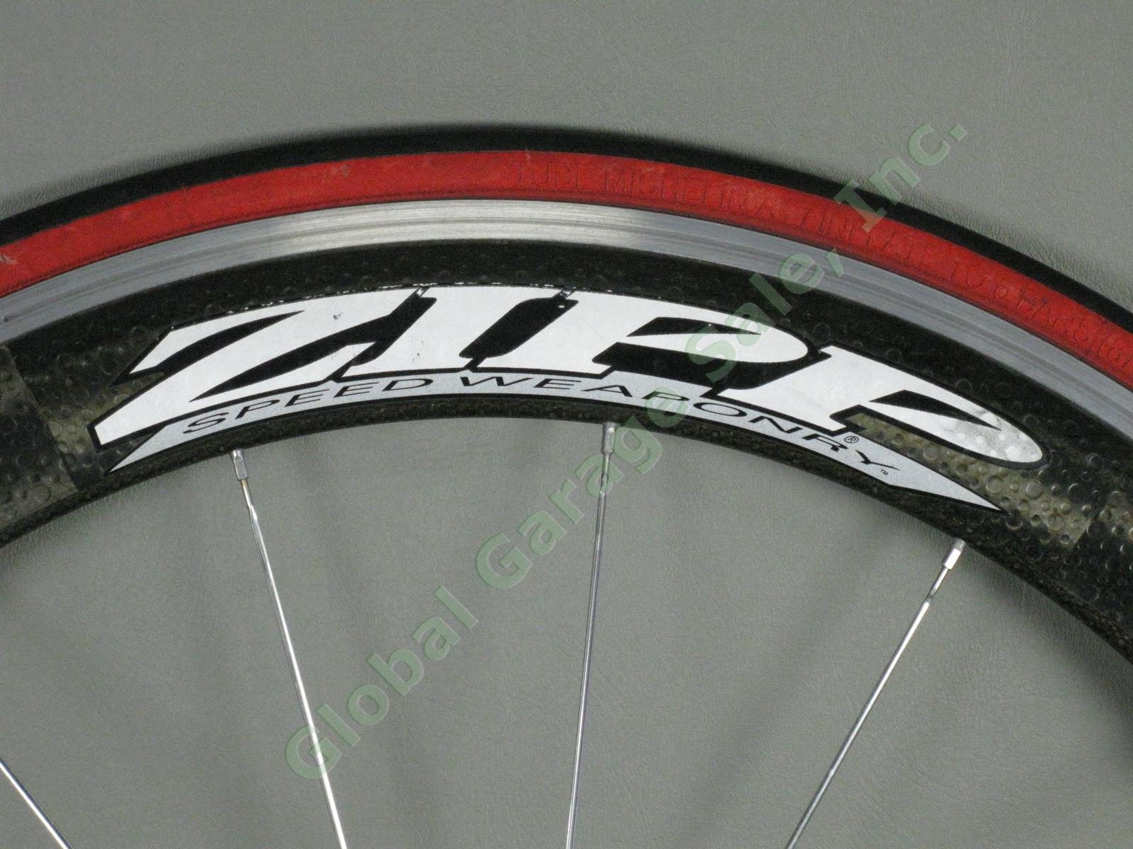 Zipp 404 Carbon Clincher Front Bike Wheel 16-Spoke 622x13C 700C Michelin Pro 4 1