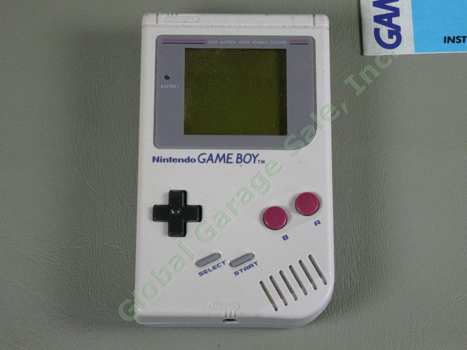 Vtg Nintendo Gameboy DMG-01 Advance SP Brite-Beam Games Lot Tetris Super Mario + 1