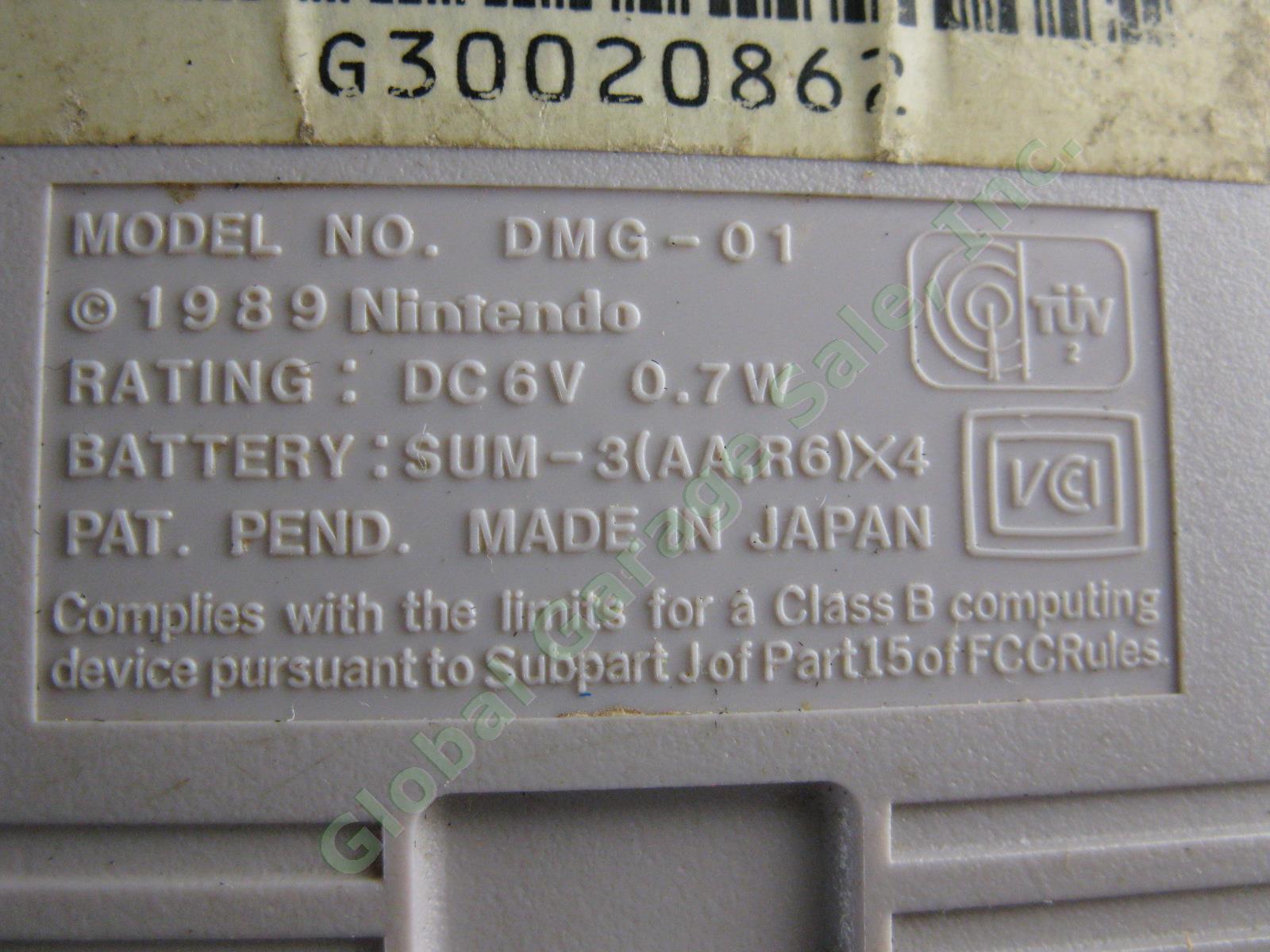 Vtg Nintendo Gameboy DMG-01 Advance SP Brite-Beam Games Lot Tetris Super Mario + 5
