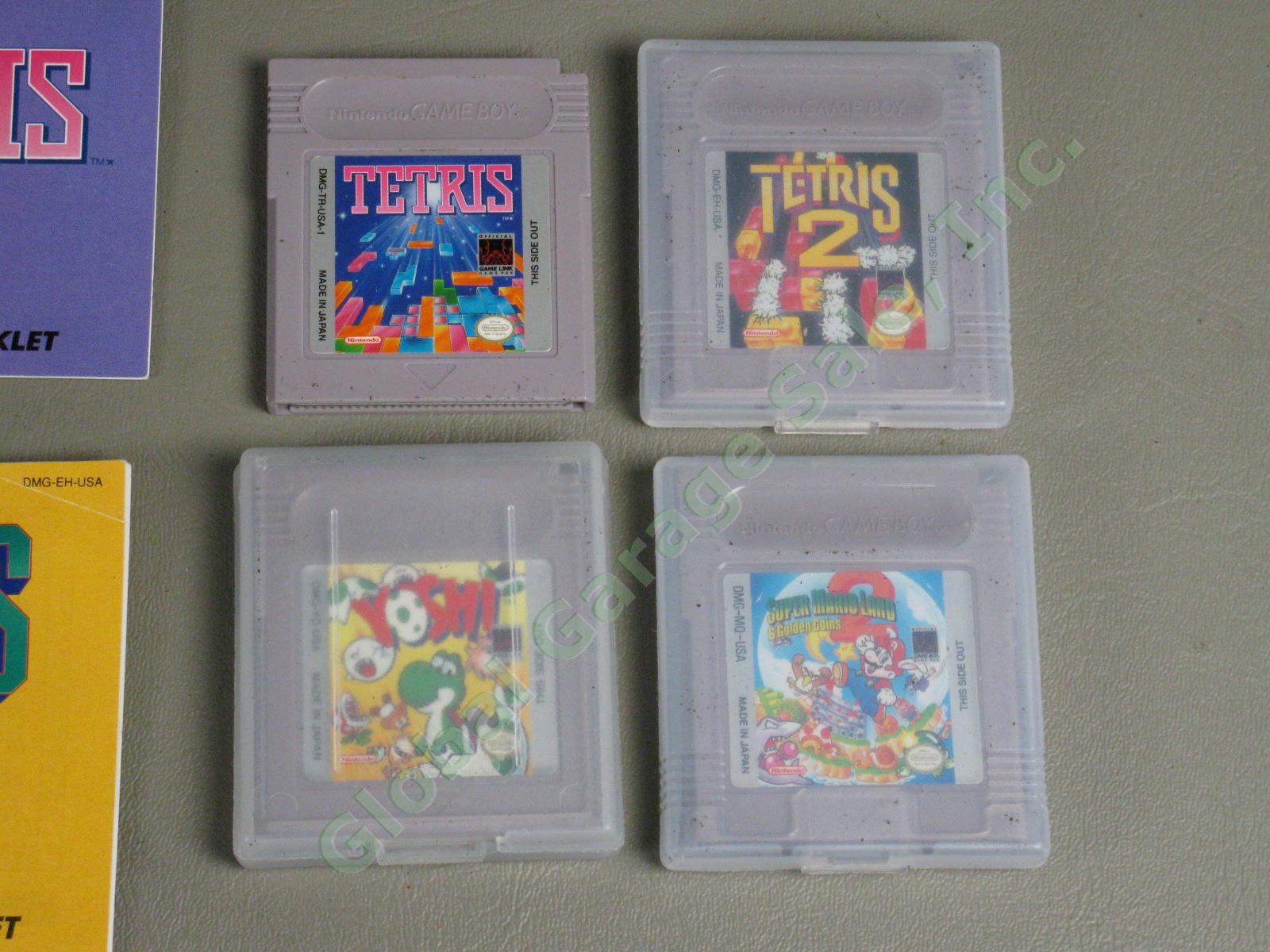 Vtg Nintendo Gameboy DMG-01 Advance SP Brite-Beam Games Lot Tetris Super Mario + 6