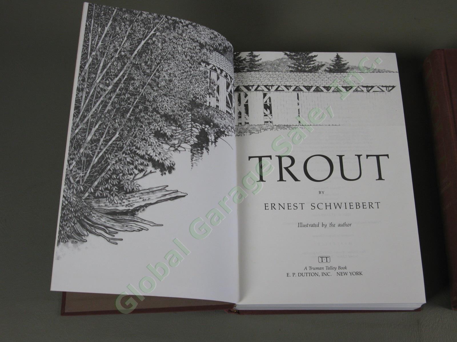 Trout Volumes I + II Ernest Schwiebert Fly Fishing Book Box Set EP Dutton 1984 4