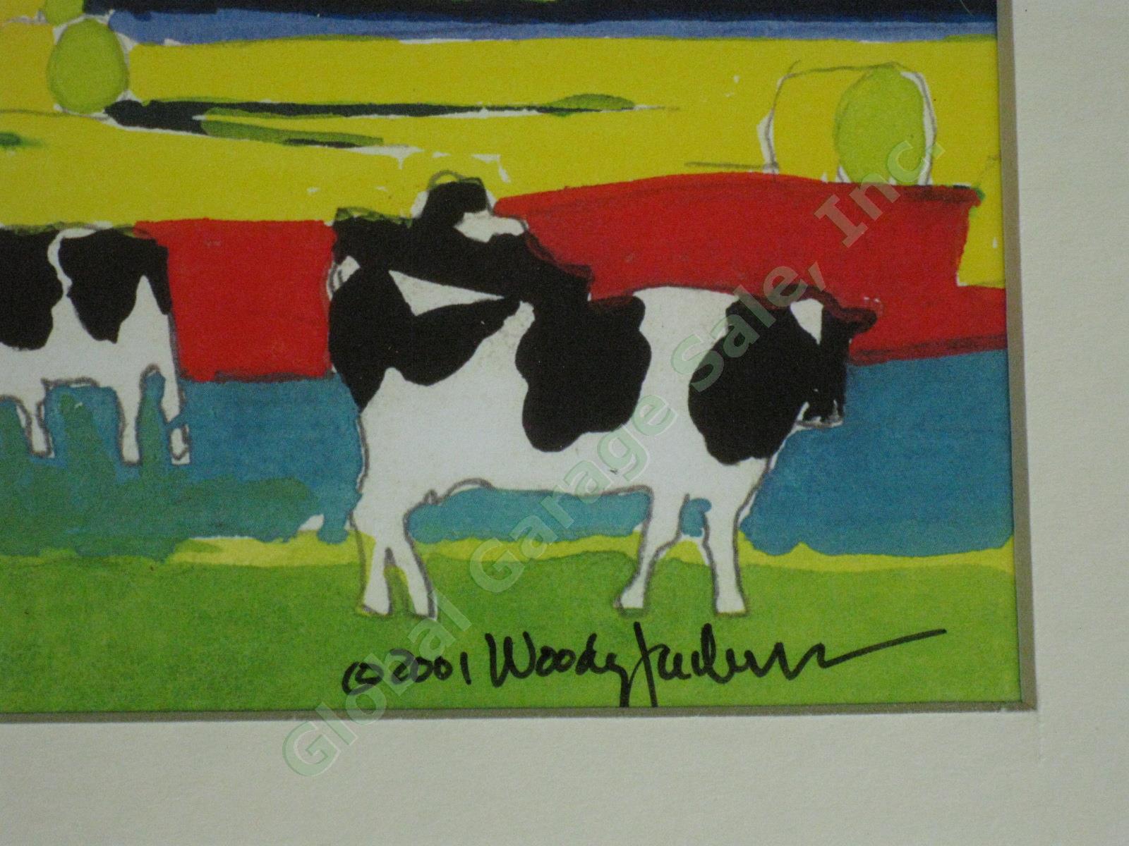 Original 2001 Woody Jackson Making Hay LE #6/12 Vermont Signed Framed Print NR 2
