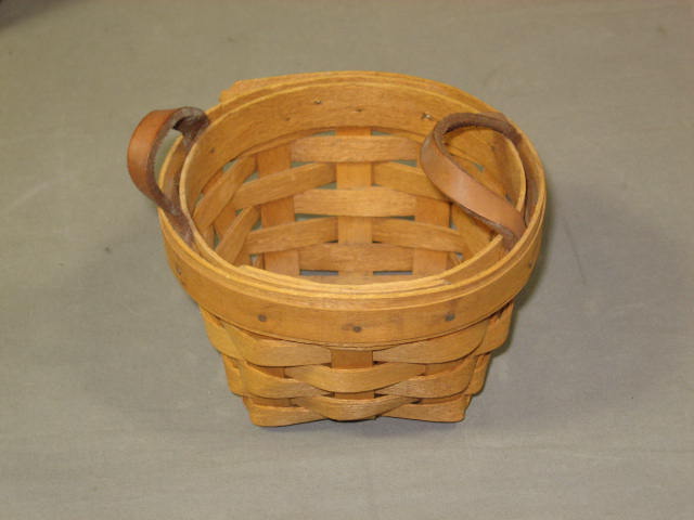 10 Longaberger 1989-2000 Woven Baskets Lot Collection 1