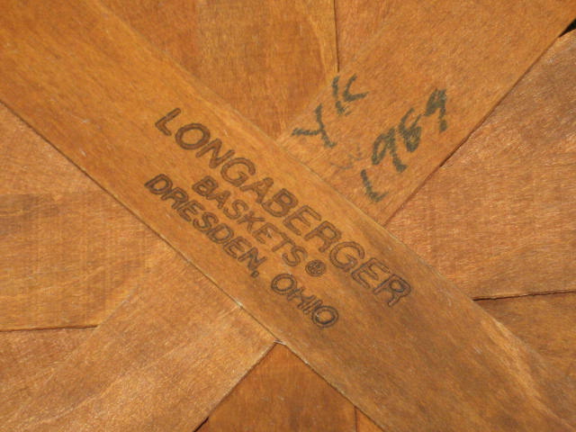 10 Longaberger 1989-2000 Woven Baskets Lot Collection 11