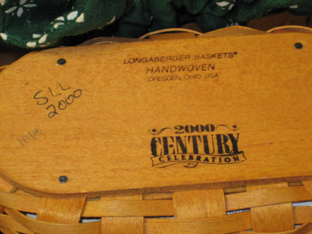10 Longaberger 1989-2000 Woven Baskets Lot Collection 12