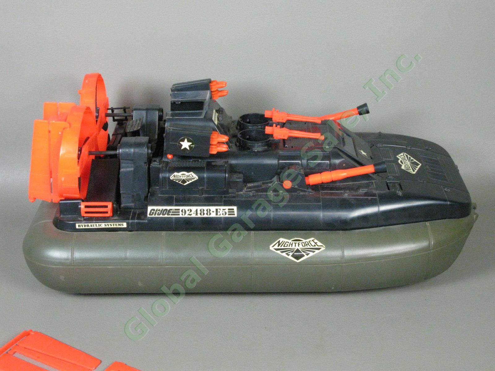 Near COMPLETE 1988 GI Joe Night Force Striker Hovercraft Assault Boat TOYS R US 1