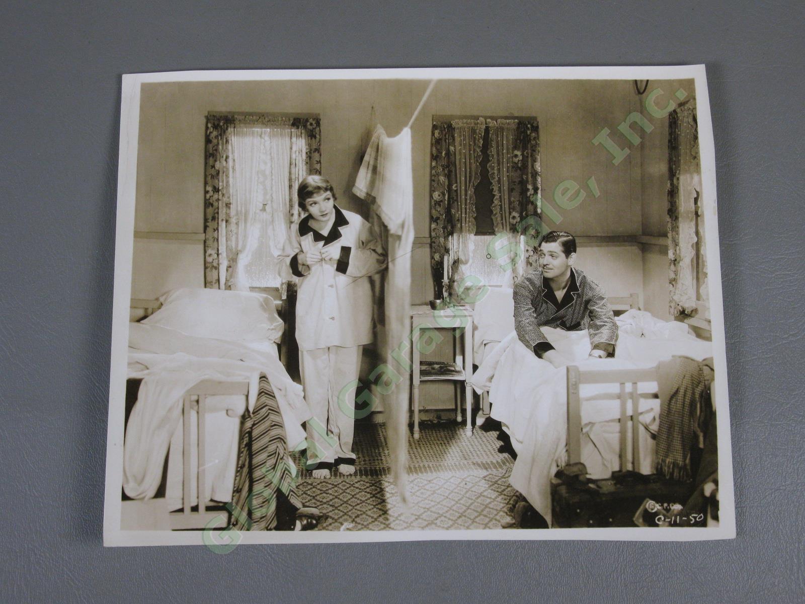 1934 Clark Gable Claudette Colbert 
It Happened One Night Movie Still Photo Lot 6