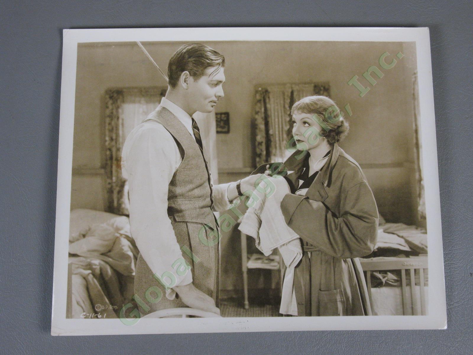 1934 Clark Gable Claudette Colbert 
It Happened One Night Movie Still Photo Lot 9
