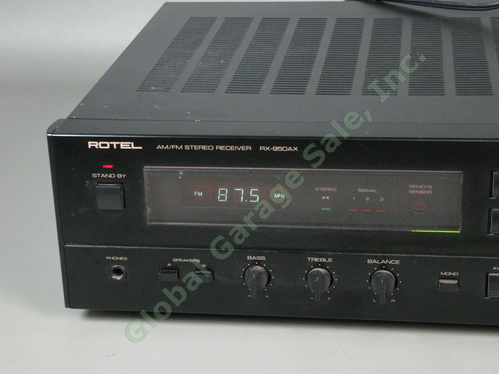 Rotel RX-950AX MkII AM/FM Stereo Receiver Remote Control Manual Bundle Works! 3