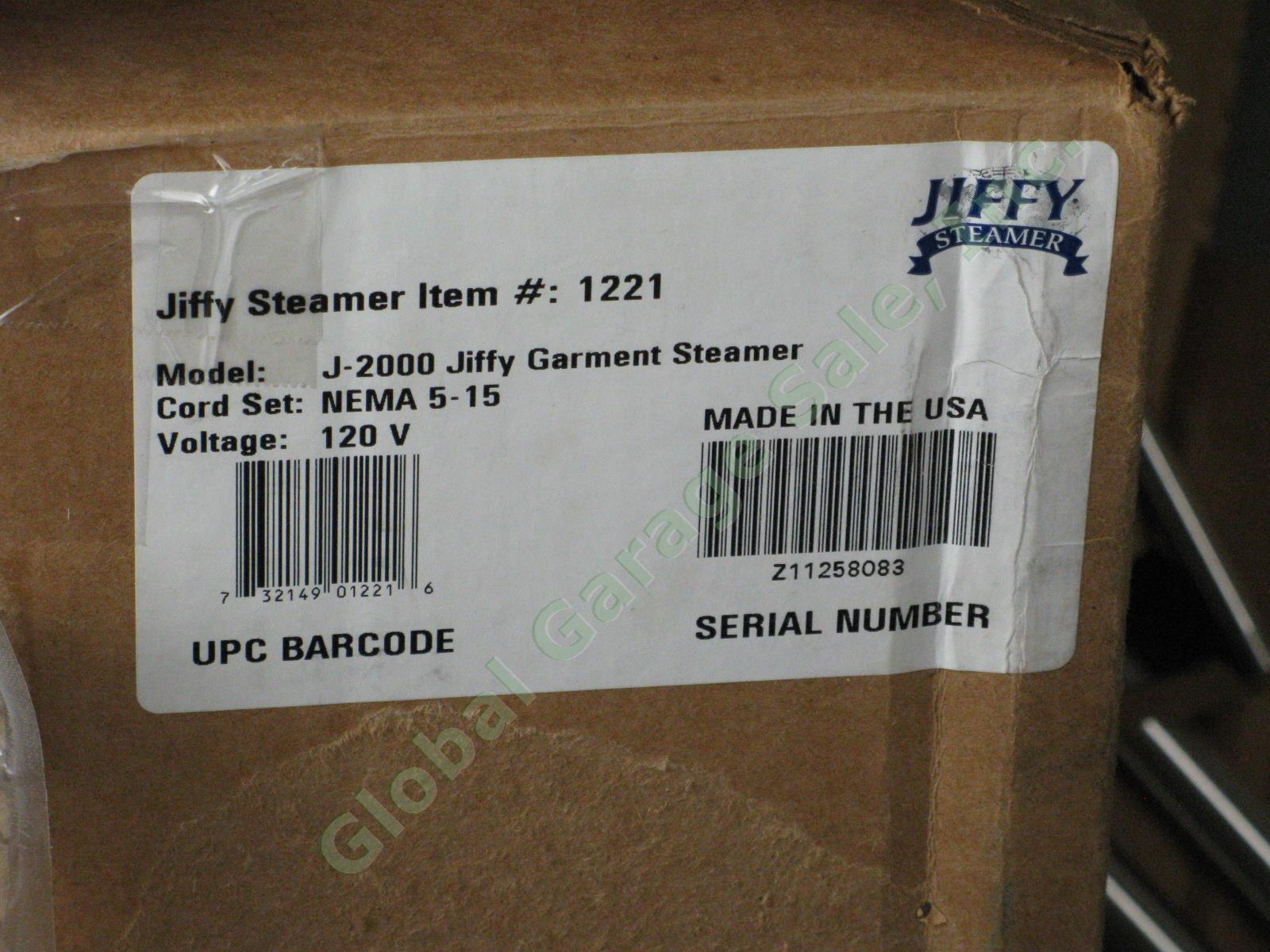 NEW Jiffy J-2000 Personal Garment Steamer USA 120 Volts Plastic Steam Head NR 7