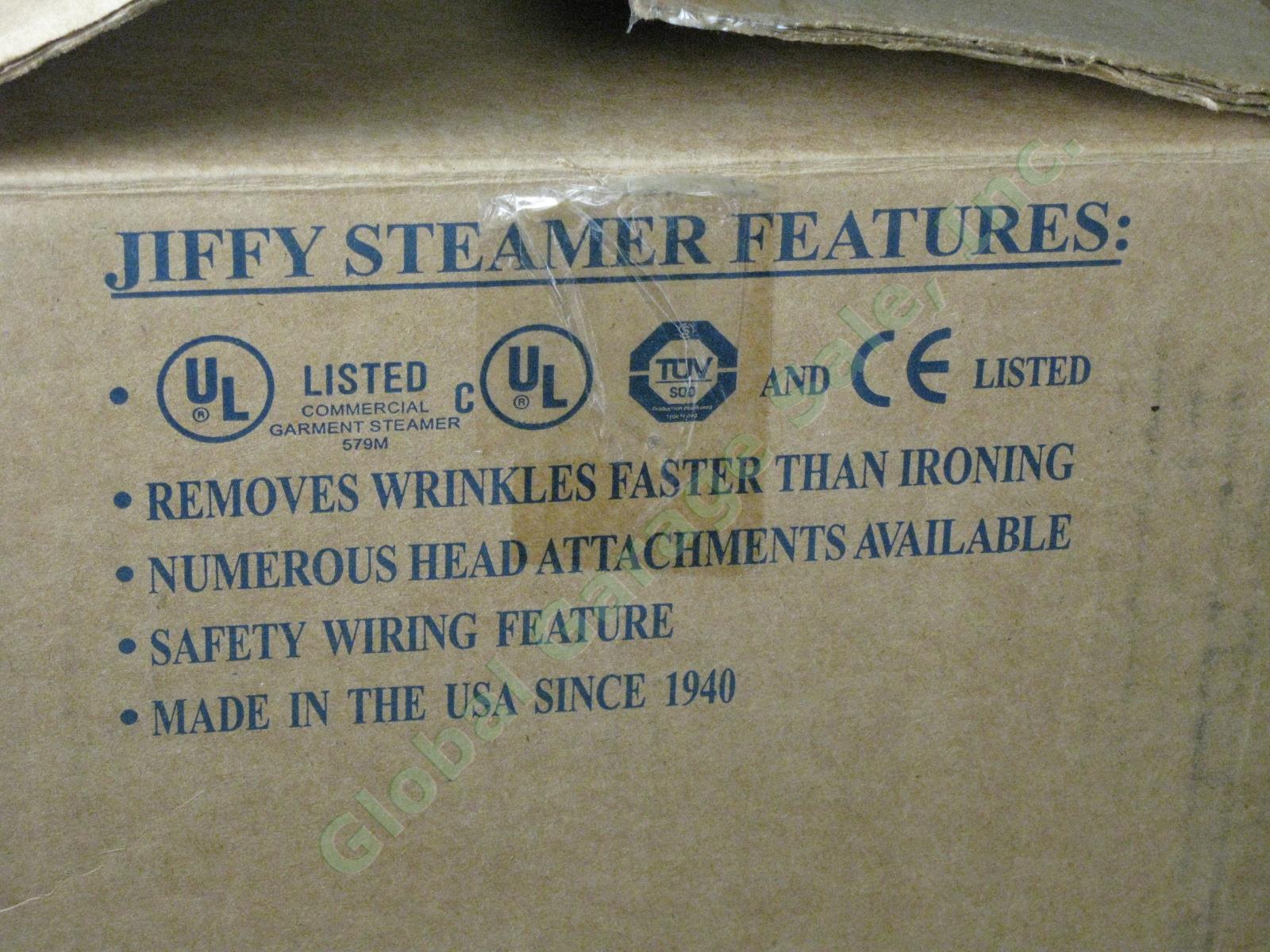 NEW Jiffy J-2000 Personal Garment Steamer USA 120 Volts Plastic Steam Head NR 8