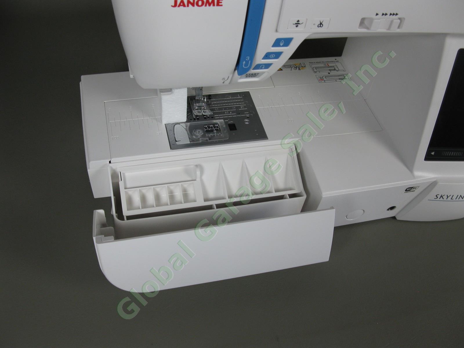 Janome Skyline S9 Sewing + Embroidery Machine Mint Condition! Barely Used! 6