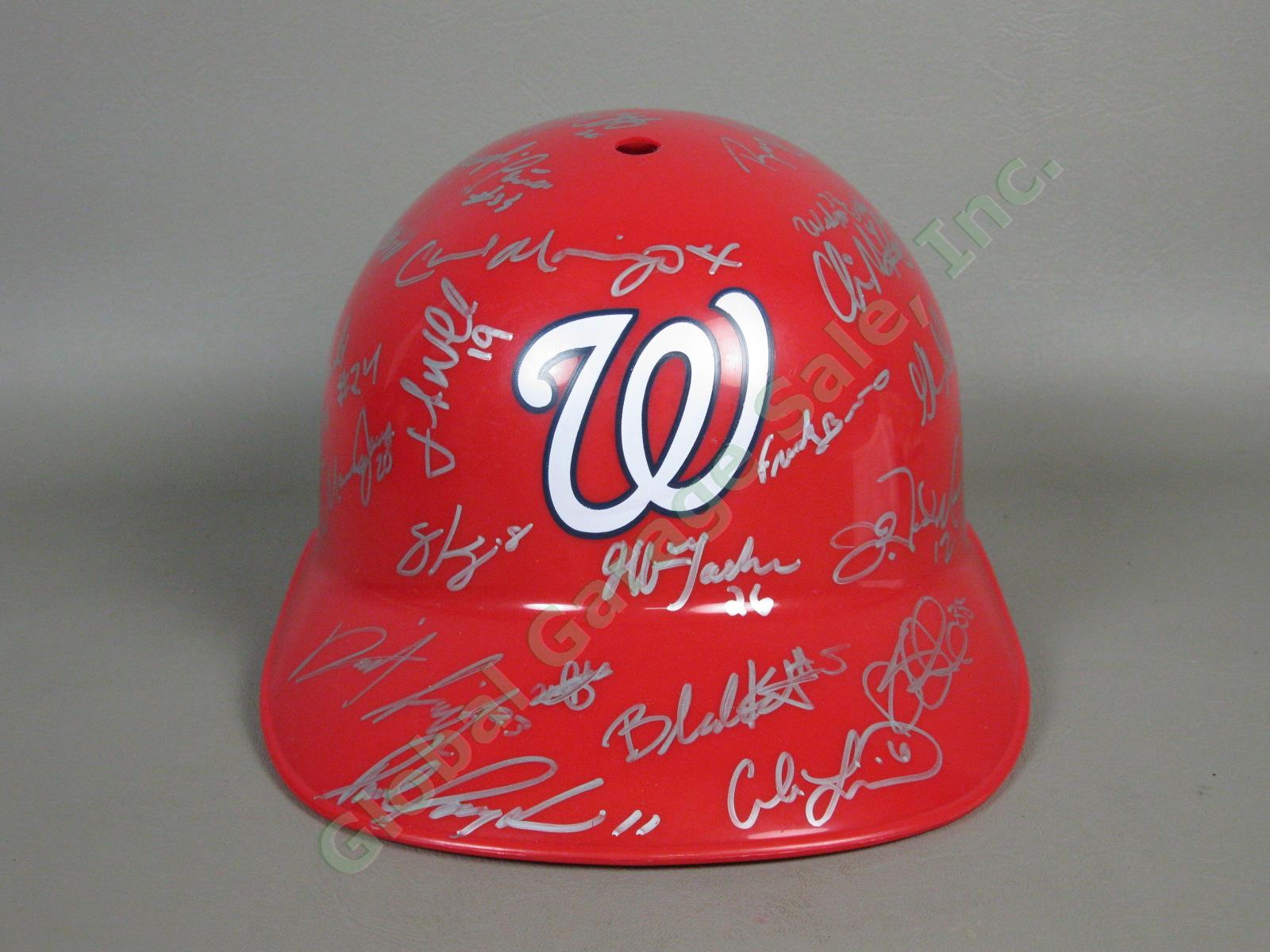 2010 Vermont Lake Monsters Team Signed Baseball Helmet NYPL Washington Nationals
