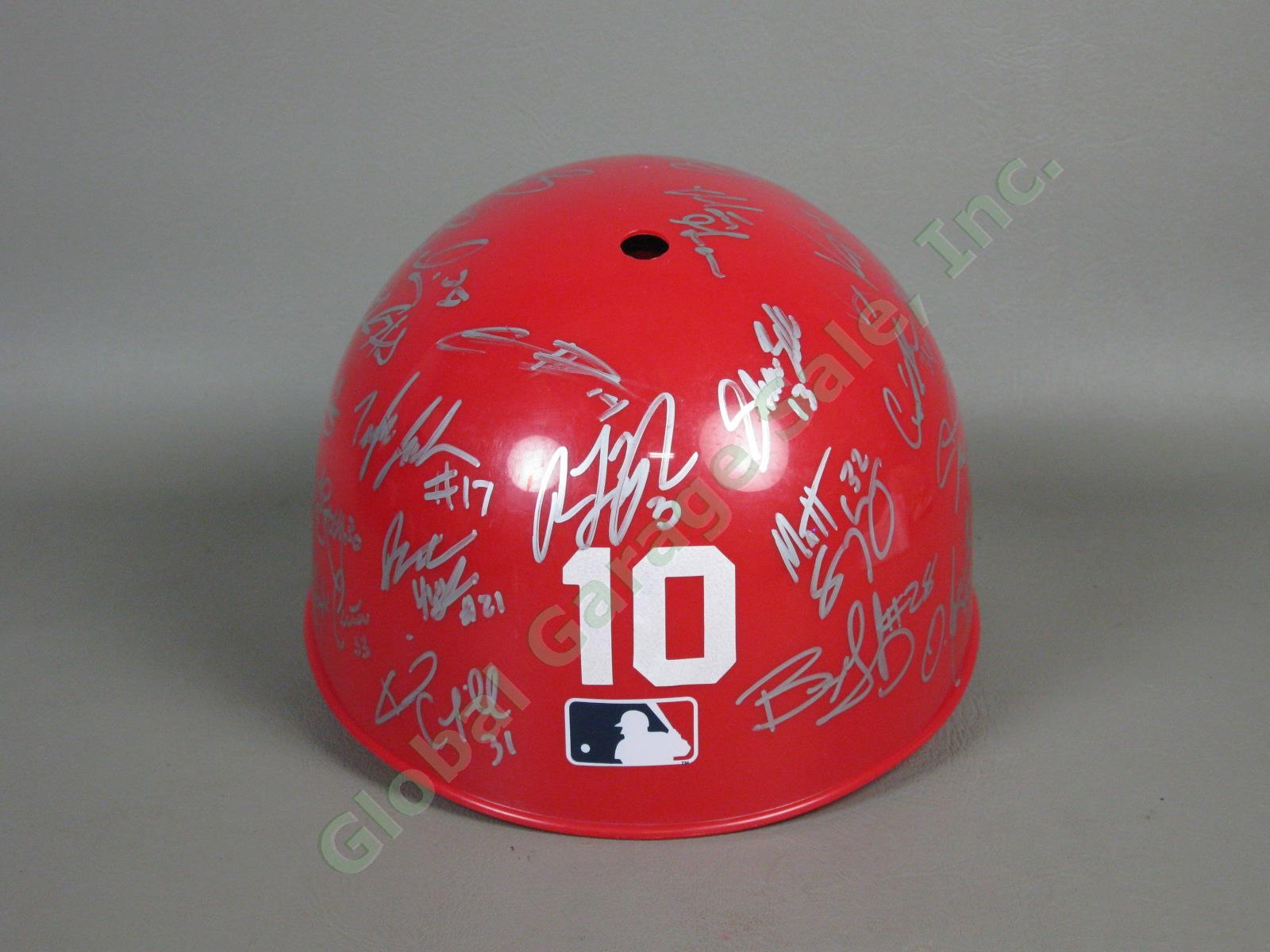 2010 Vermont Lake Monsters Team Signed Baseball Helmet NYPL Washington Nationals 2