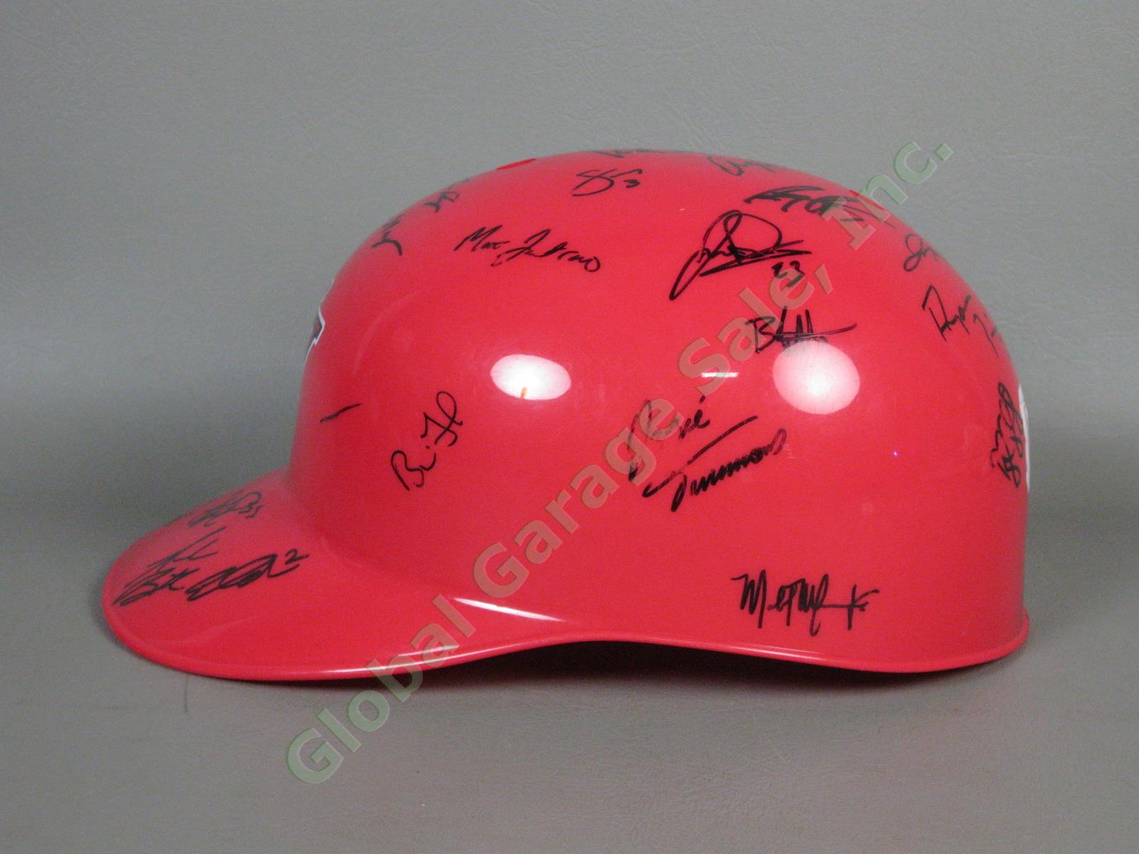 2007 Hudson Valley Renegades Team Signed Baseball Helmet NYPL Tampa Bay Rays NR 3