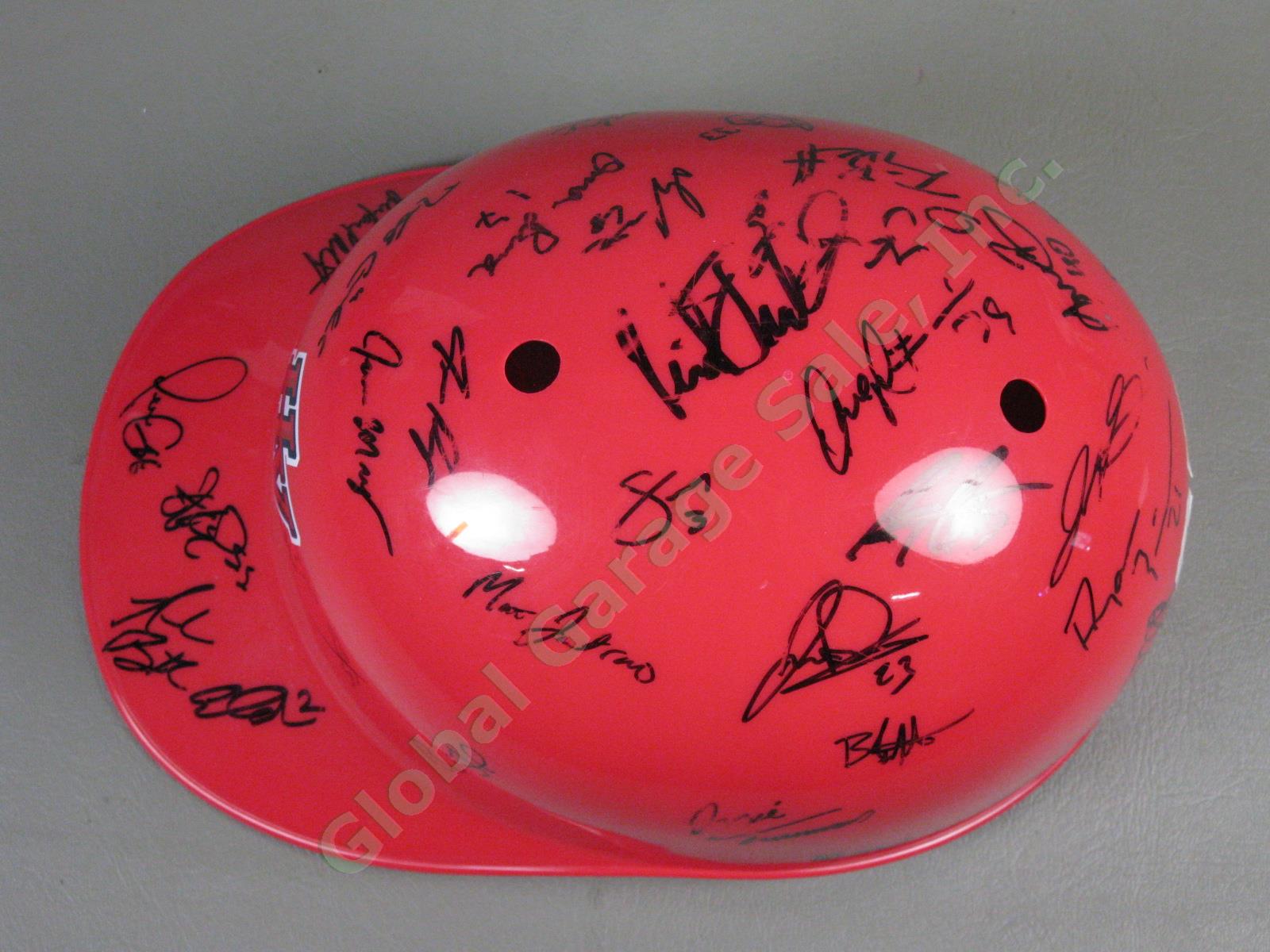 2007 Hudson Valley Renegades Team Signed Baseball Helmet NYPL Tampa Bay Rays NR 4