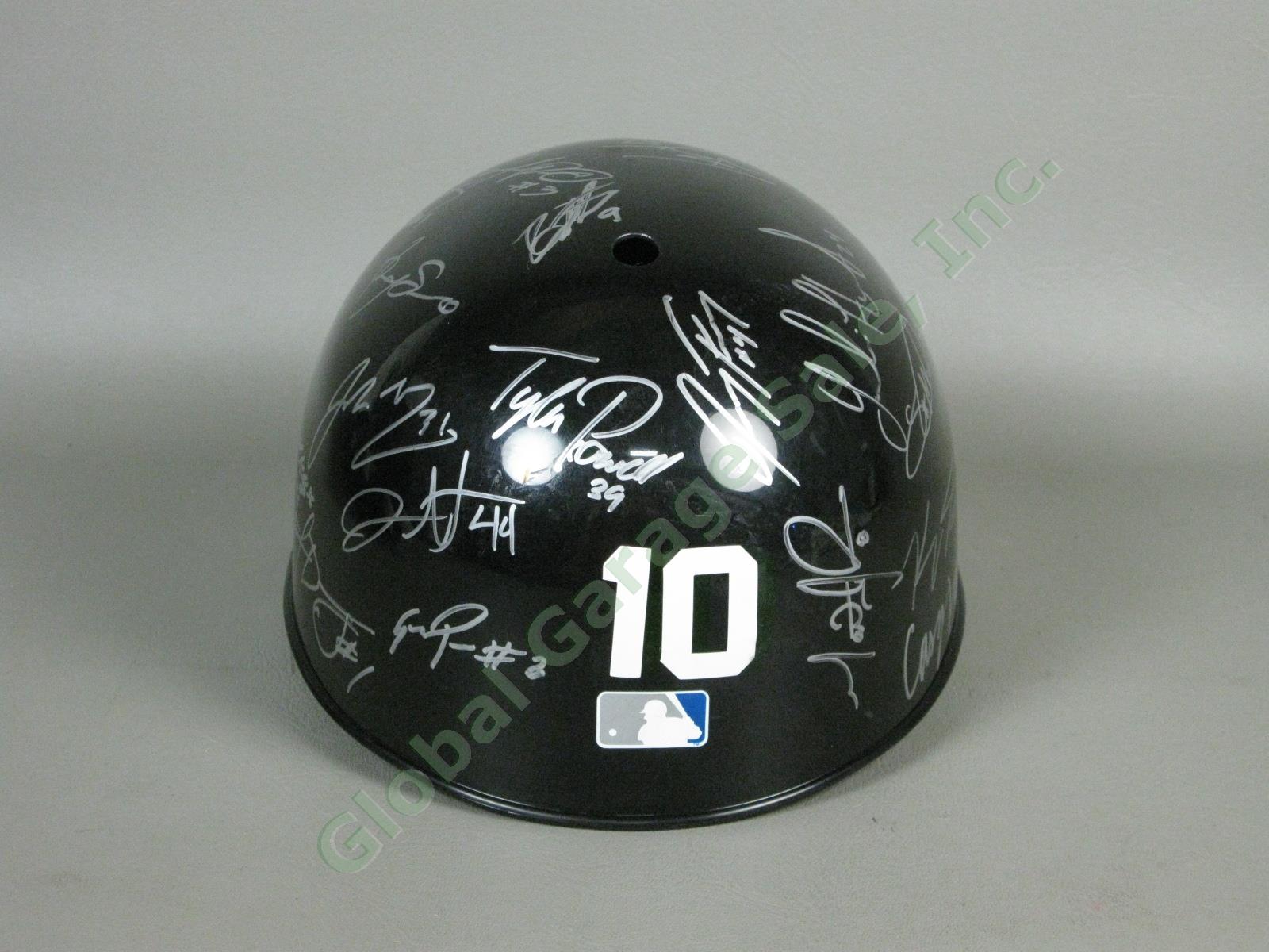 2010 Auburn Doubledays Team Signed Baseball Helmet NYPL Toronto Blue Jays NR 2