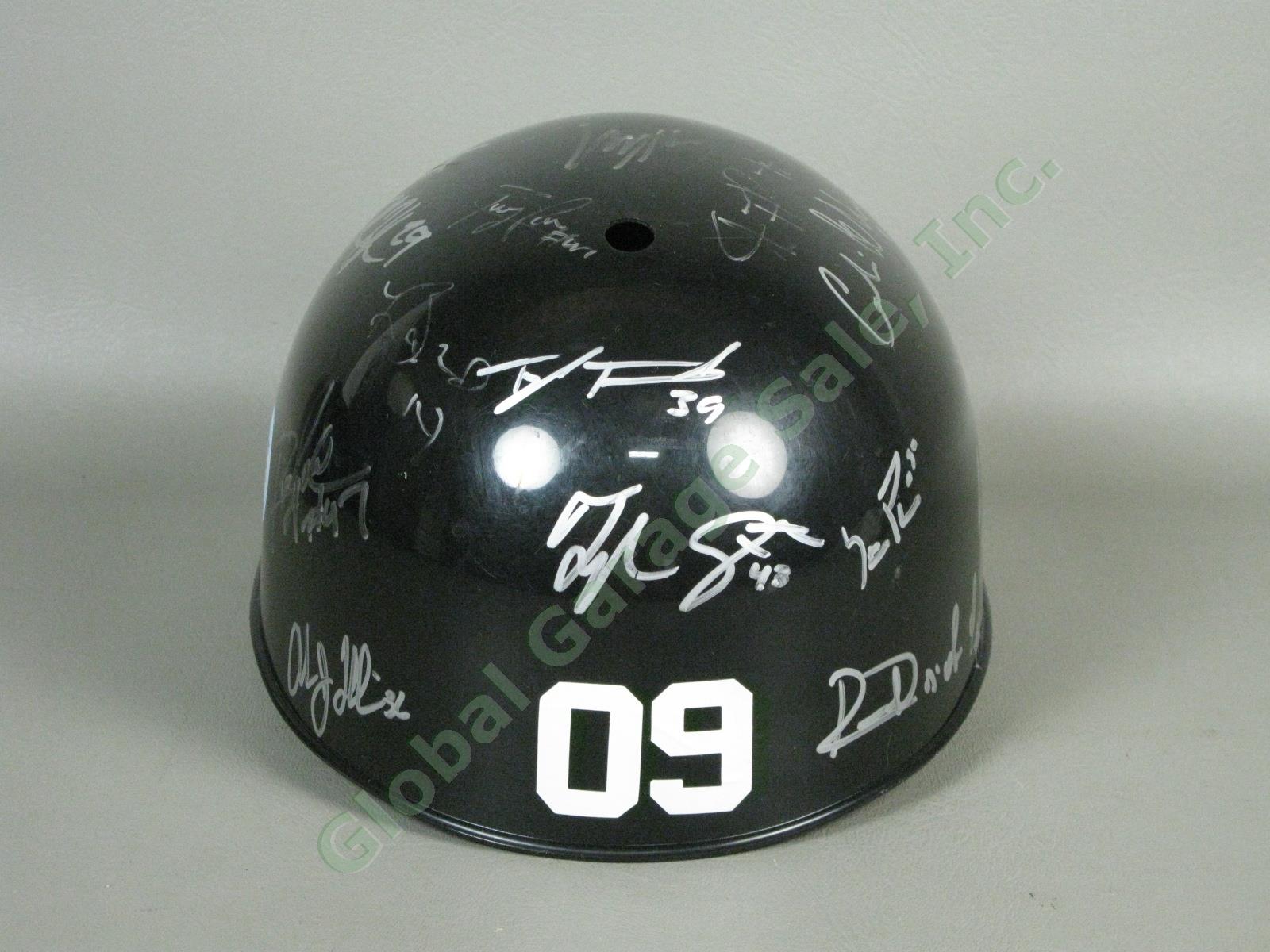 2009 Aberdeen Ironbirds Team Signed Baseball Helmet NYPL Baltimore Orioles NR 2