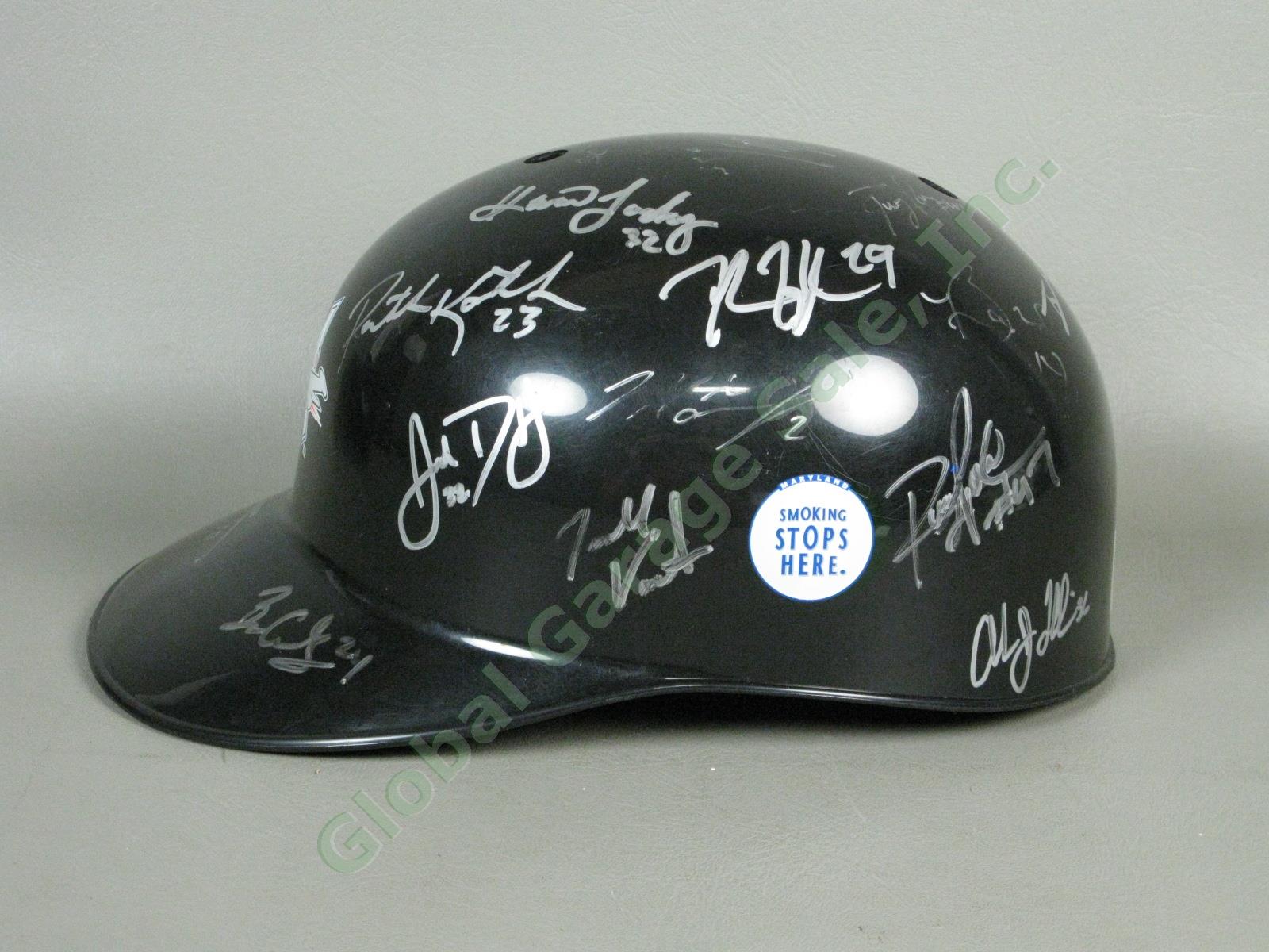 2009 Aberdeen Ironbirds Team Signed Baseball Helmet NYPL Baltimore Orioles NR 3