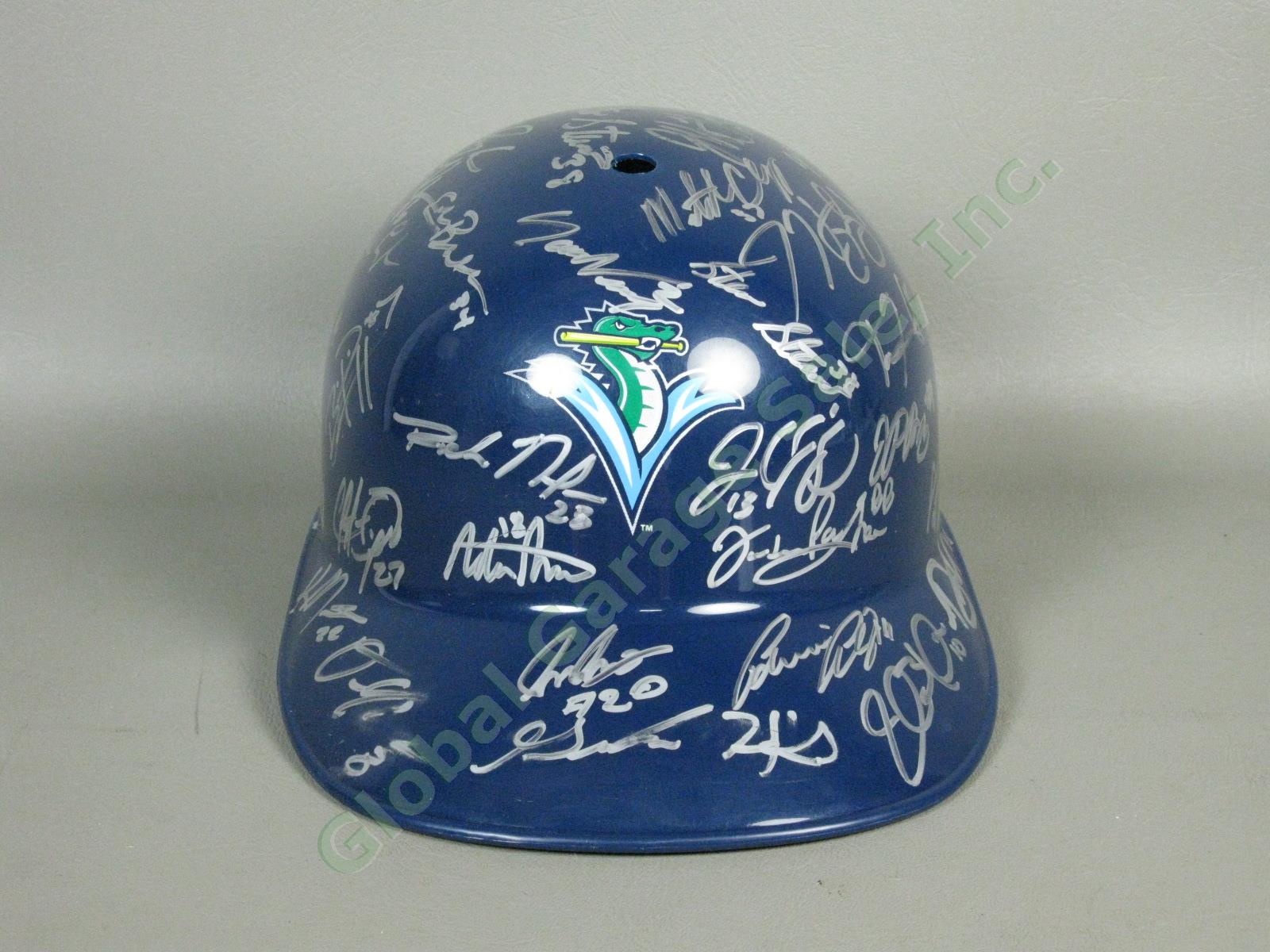 2009 Vermont Lake Monsters Team Signed Baseball Helmet NYPL Washington Nationals