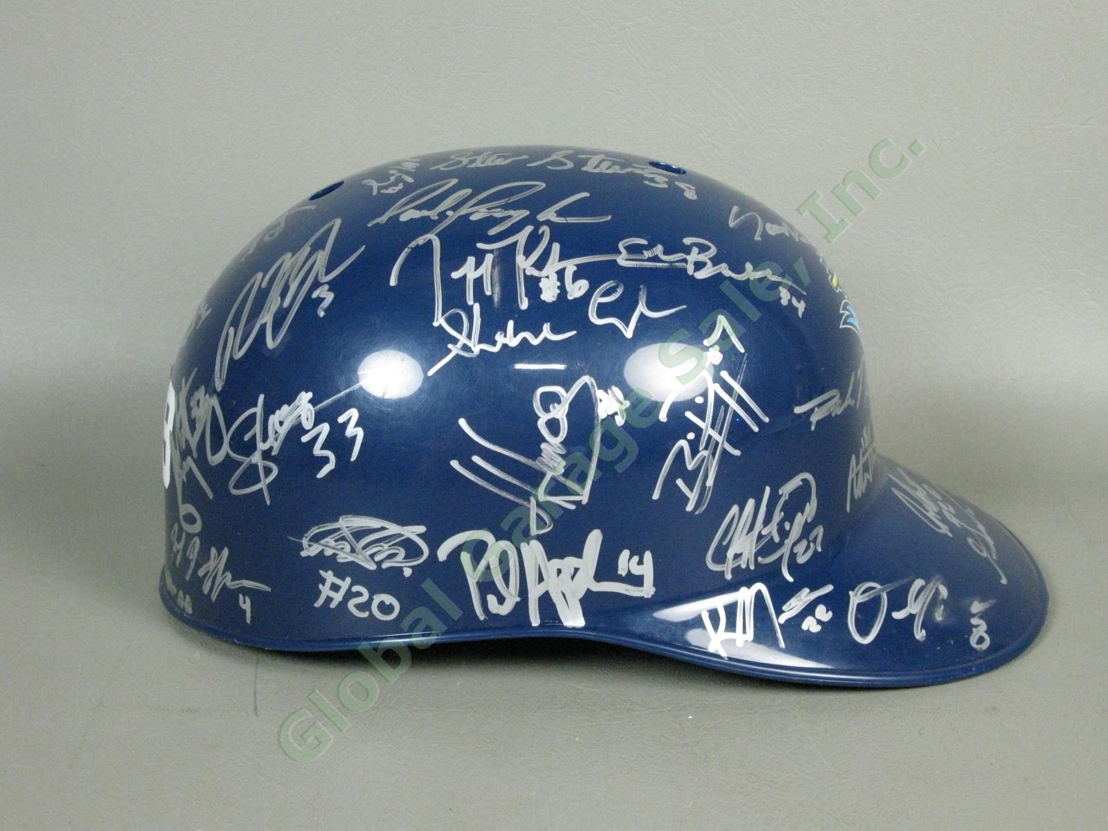 2009 Vermont Lake Monsters Team Signed Baseball Helmet NYPL Washington Nationals 1