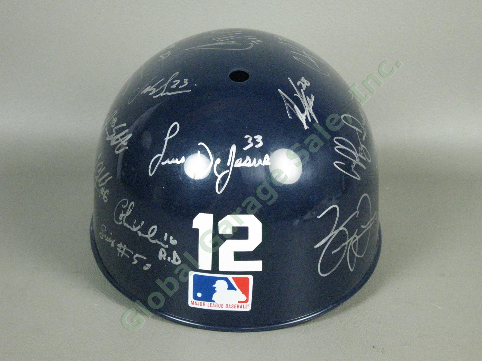 2012 Mahoning Valley Scrappers Team Signed Baseball Helmet Cleveland Indians NR 2
