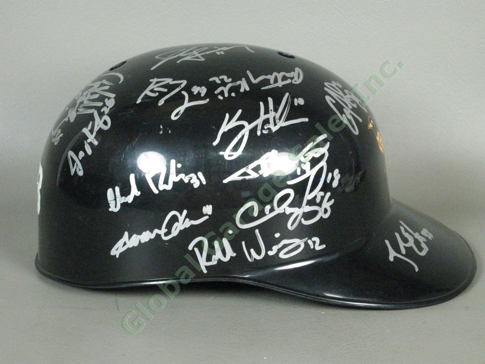 2008 Aberdeen Ironbirds Team Signed Baseball Helmet NYPL Baltimore Orioles NR 1