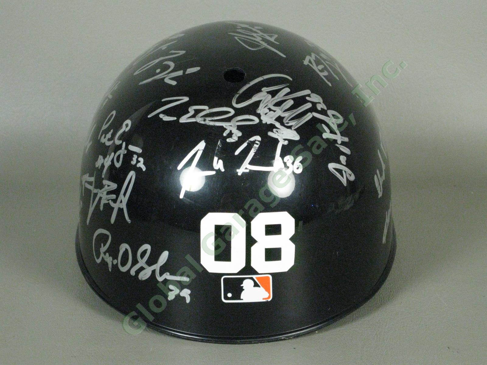 2008 Aberdeen Ironbirds Team Signed Baseball Helmet NYPL Baltimore Orioles NR 2