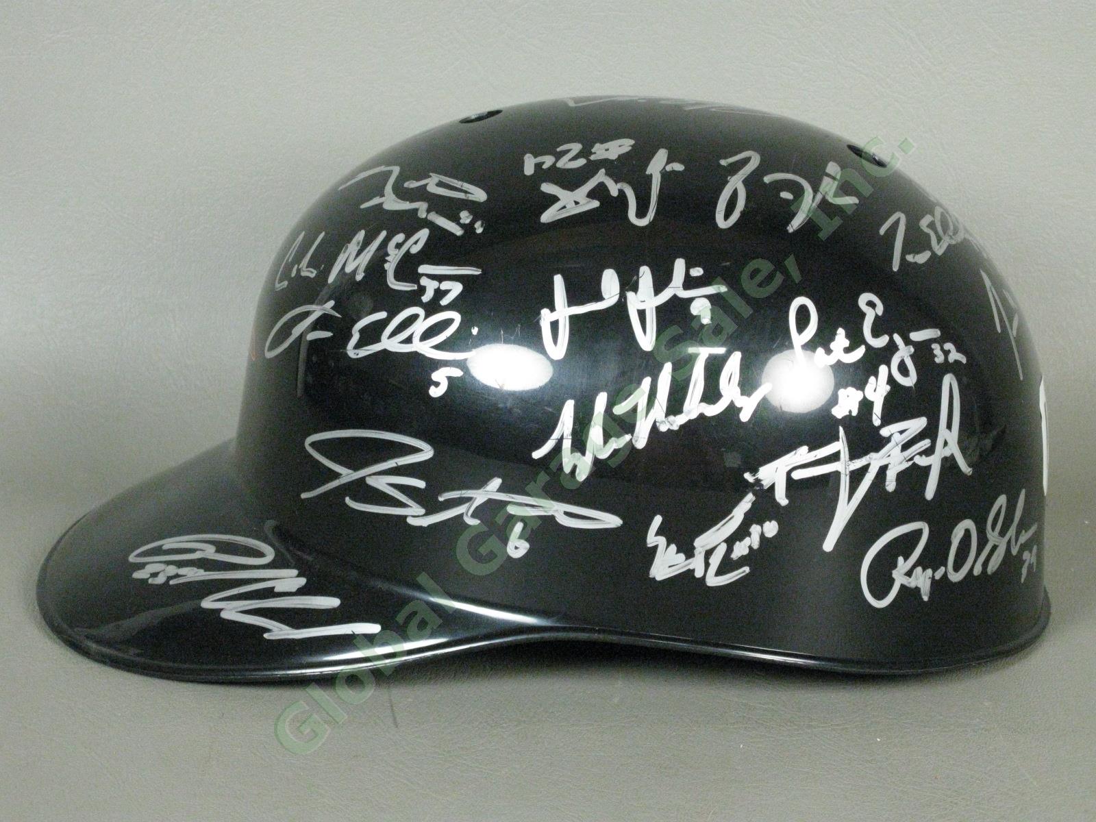 2008 Aberdeen Ironbirds Team Signed Baseball Helmet NYPL Baltimore Orioles NR 3