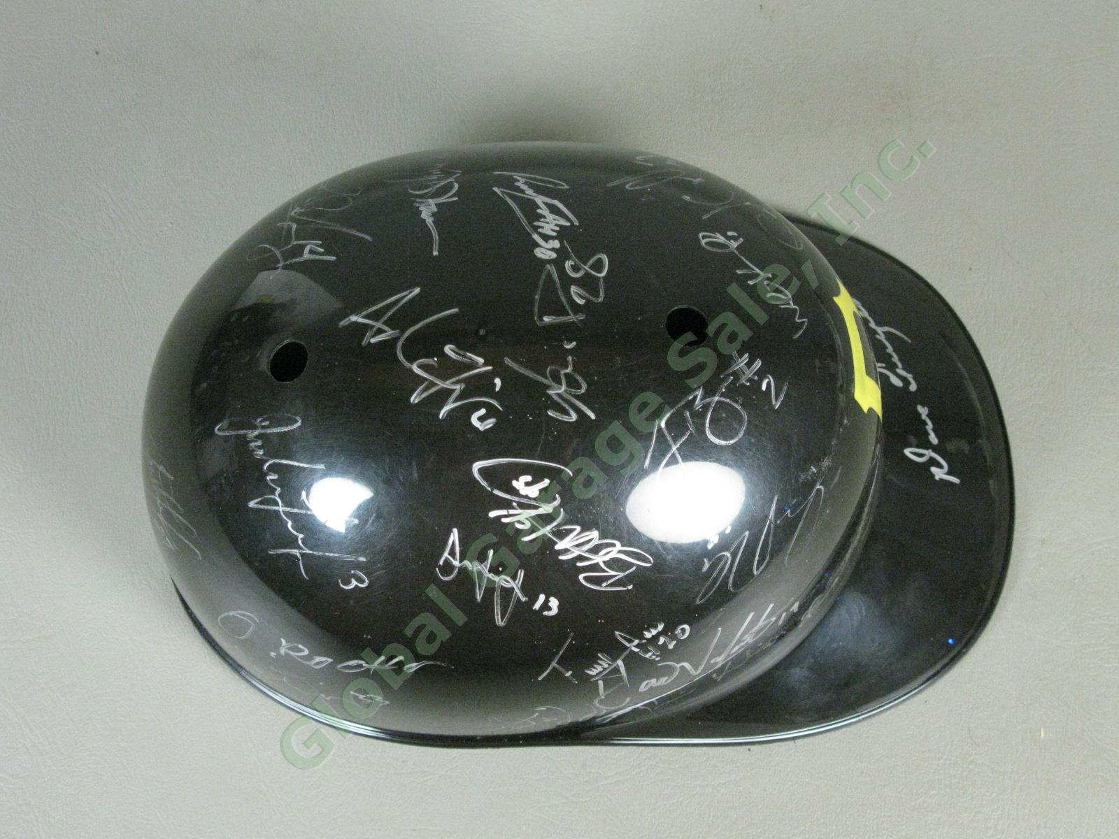 2013 Jamestown Jammers Team Signed Baseball Helmet NYPL Pittsburgh Pirates NR 4
