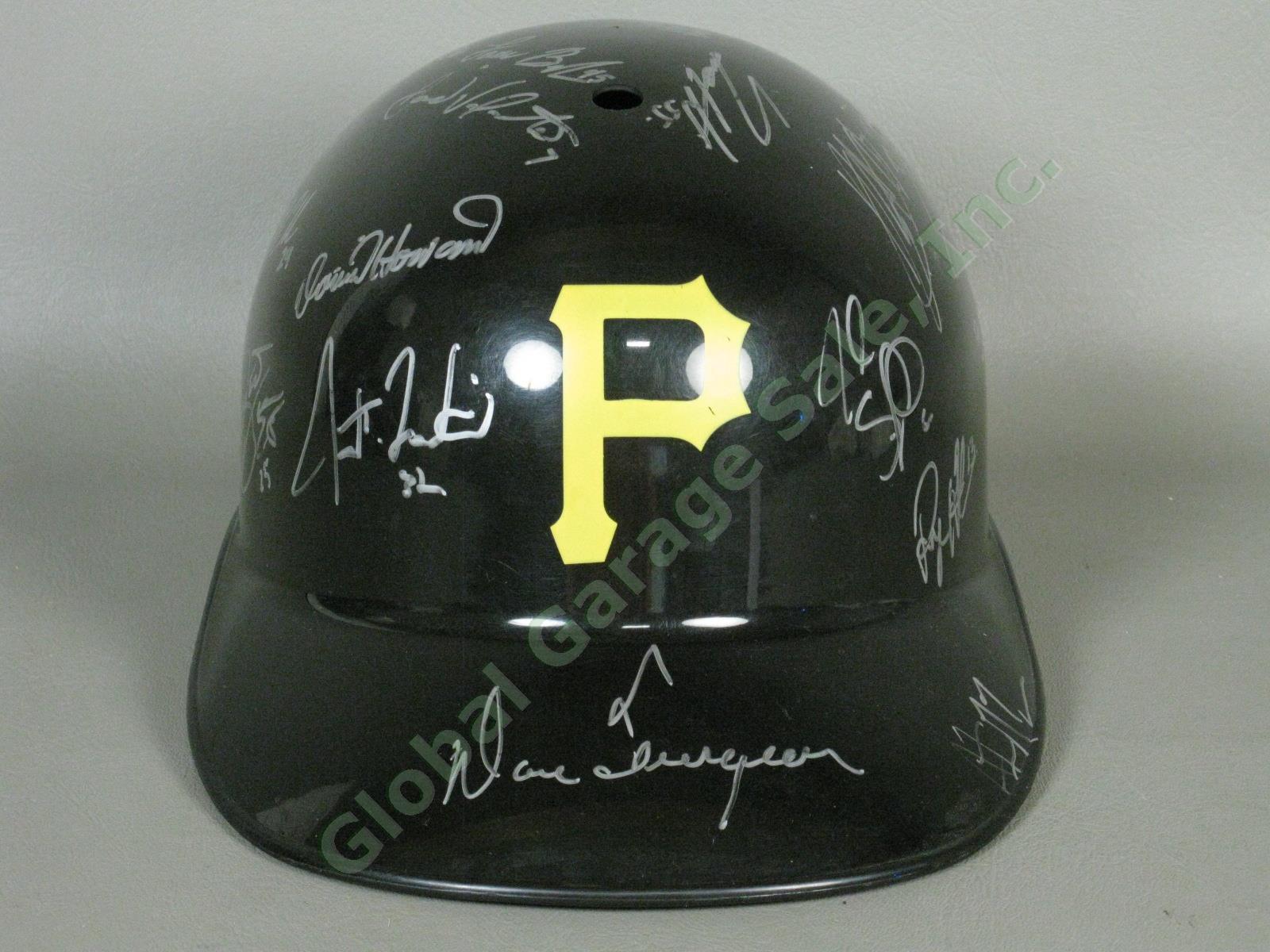 2012 State College Spikes Team Signed Baseball Helmet NYPL Pittsburgh Pirates NR