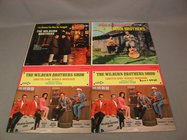 15 Vintage Wilburn Brothers Country LP Record Album Lot 1