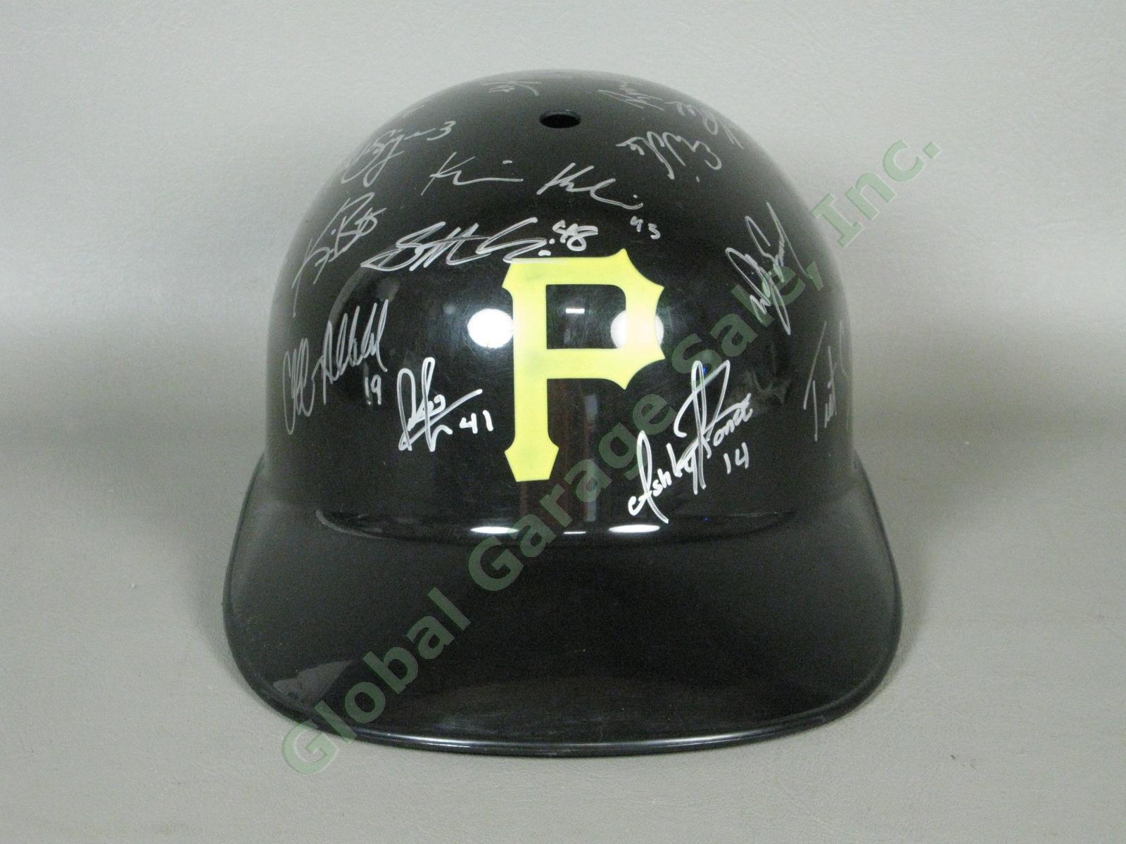 2011 State College Spikes Team Signed Baseball Helmet NYPL Pittsburgh Pirates NR