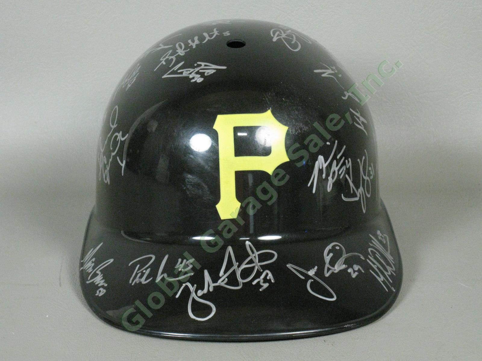 2009 State College Spikes Team Signed Baseball Helmet NYPL Pittsburgh Pirates NR