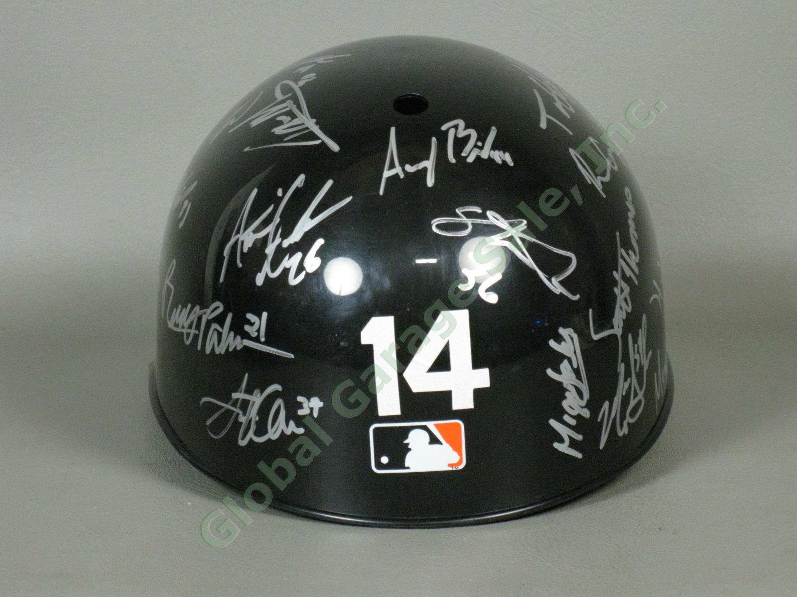 2014 Aberdeen Ironbirds Team Signed Baseball Helmet NYPL Baltimore Orioles NR 2