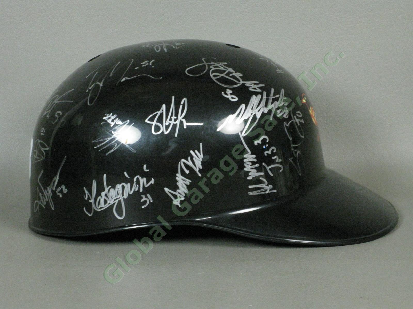 2013 Aberdeen Ironbirds Team Signed Baseball Helmet NYPL Baltimore Orioles NR 1