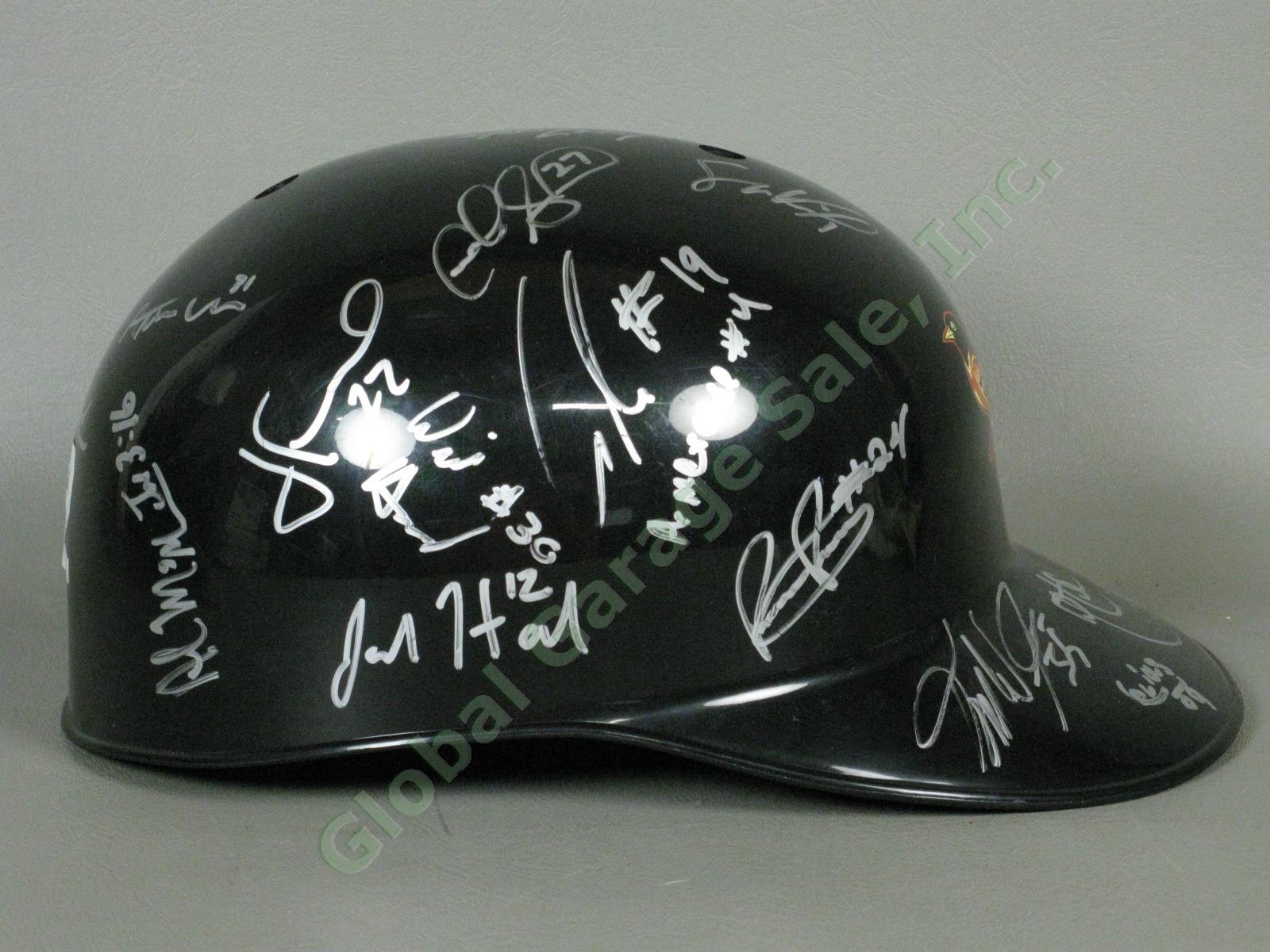 2012 Aberdeen Ironbirds Team Signed Baseball Helmet NYPL Baltimore Orioles NR 1