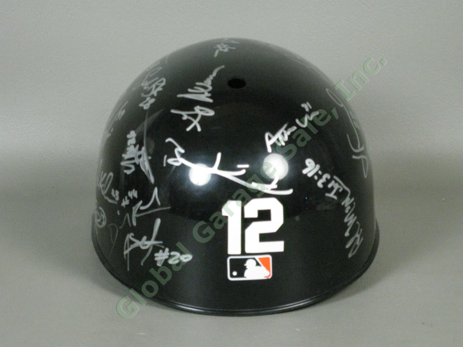 2012 Aberdeen Ironbirds Team Signed Baseball Helmet NYPL Baltimore Orioles NR 2