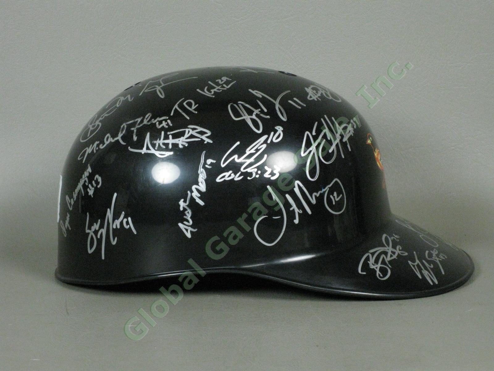 2010 Aberdeen Ironbirds Team Signed Baseball Helmet NYPL Baltimore Orioles NR 1