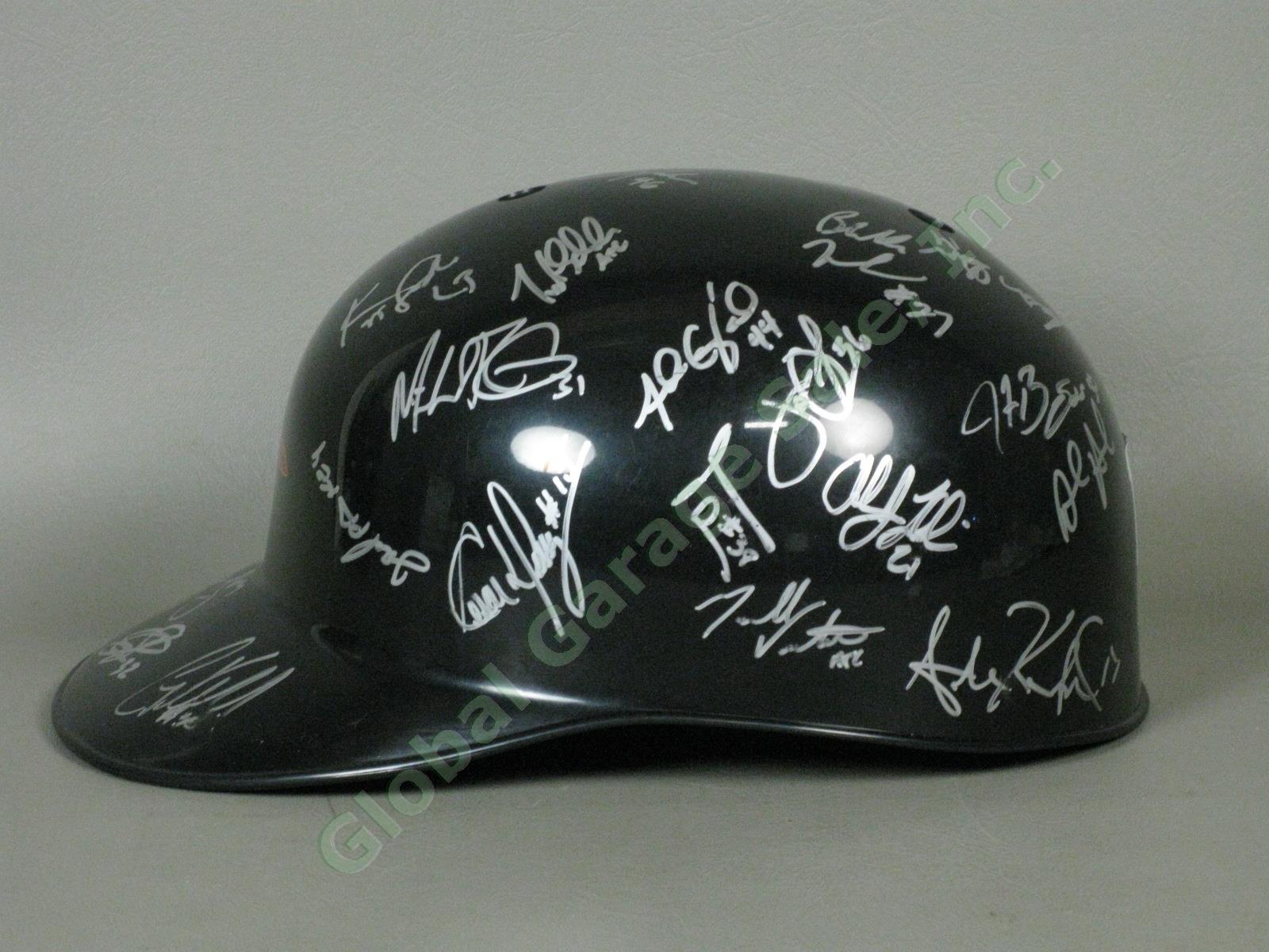 2010 Aberdeen Ironbirds Team Signed Baseball Helmet NYPL Baltimore Orioles NR 3