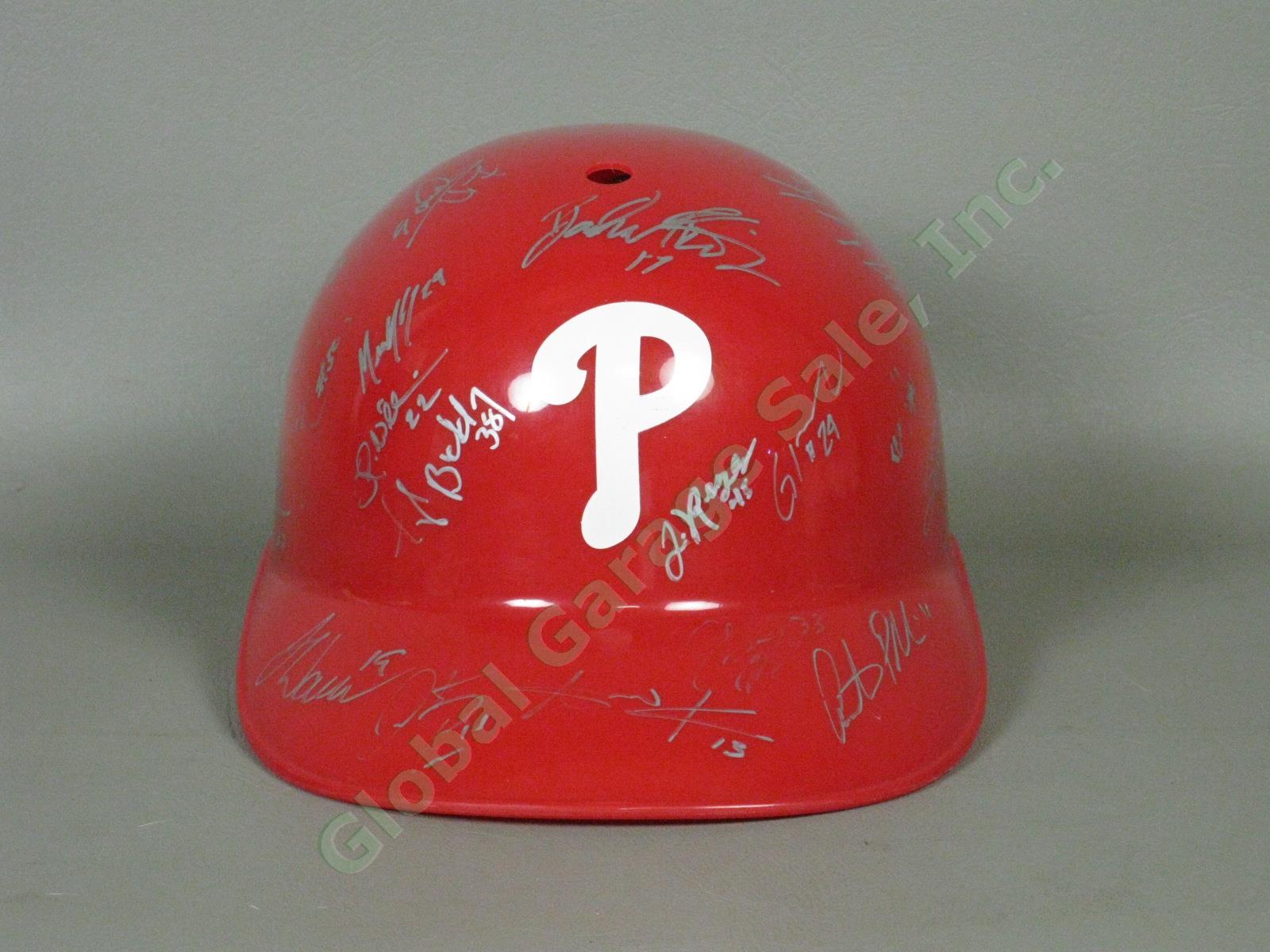 2013 Williamsport Crosscutters Team Signed Baseball Helmet Philadelphia Phillies
