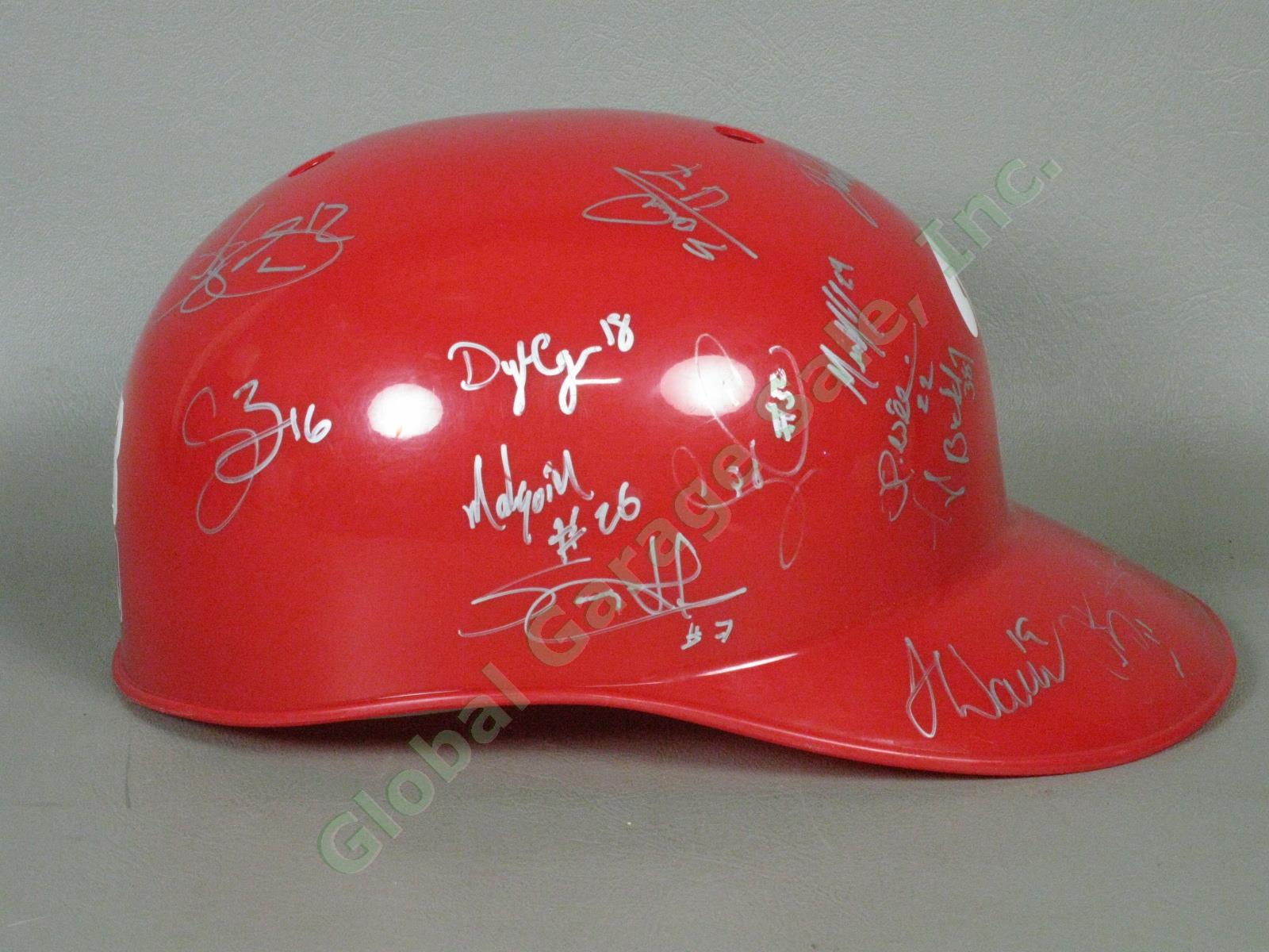 2013 Williamsport Crosscutters Team Signed Baseball Helmet Philadelphia Phillies 1