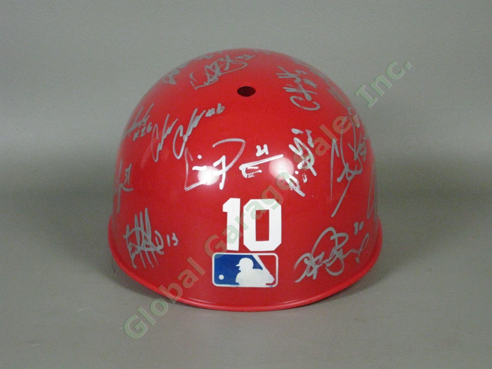2010 Williamsport Crosscutters Team Signed Baseball Helmet Philadelphia Phillies 2