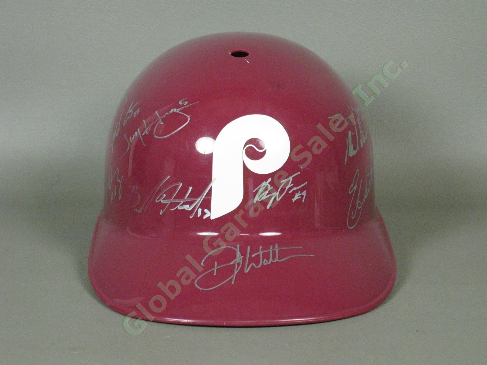 2008 Williamsport Crosscutters Team Signed Baseball Helmet Philadelphia Phillies
